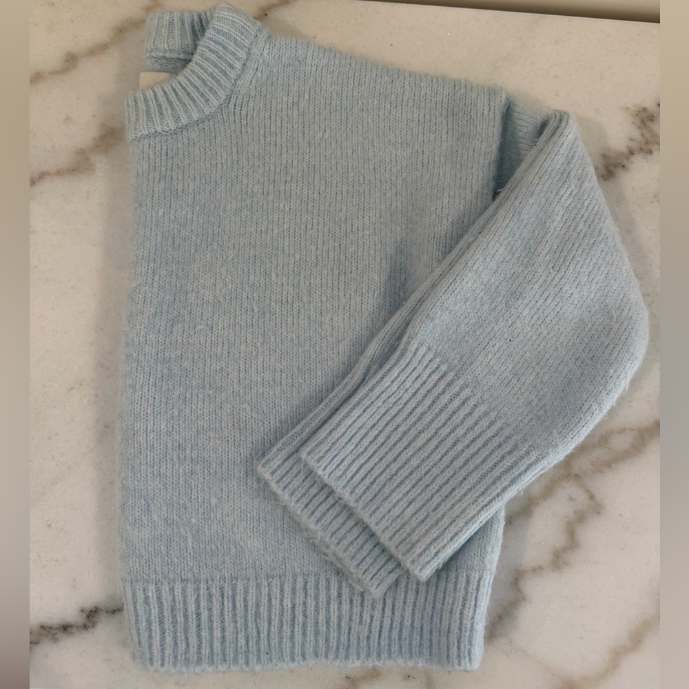 Abercrombie & Fitch Baby Blue Knit Sweater